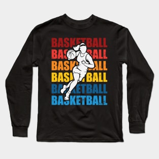 Basketball Girl Long Sleeve T-Shirt